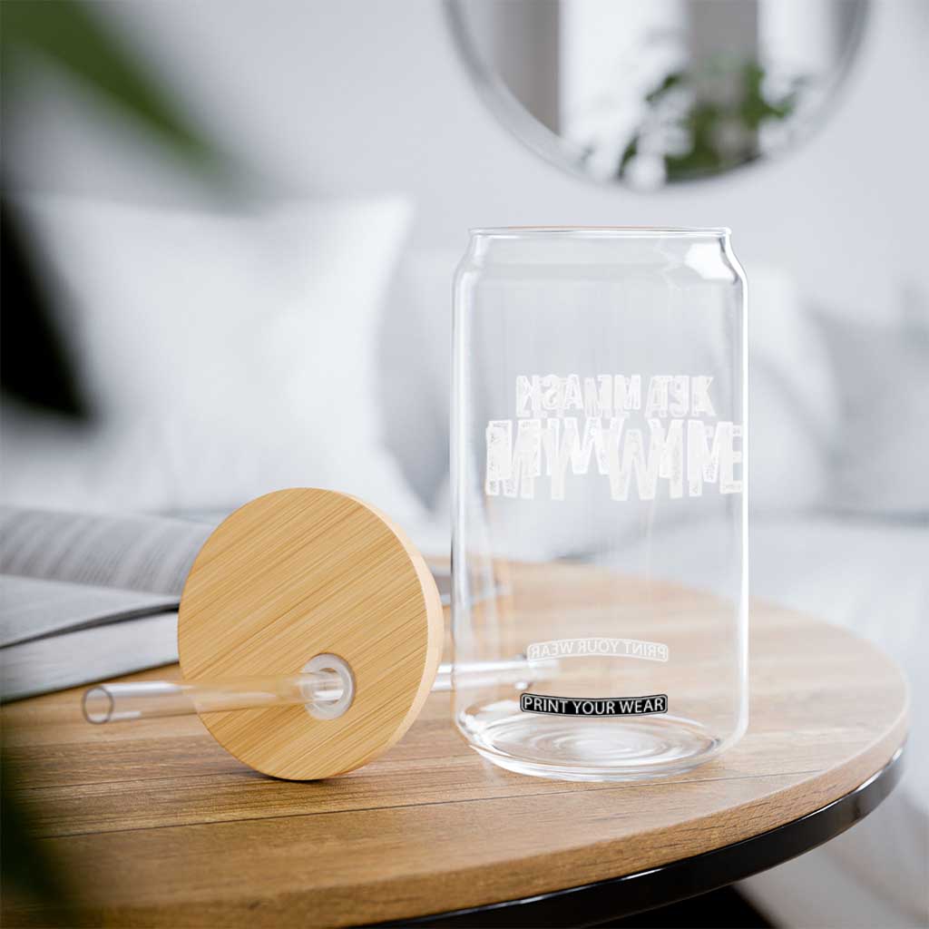 Let Me Ask My Wife Glass Can Funny Husband Gift TS11 Print Your Wear