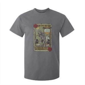 Funny Tarot Card Deadlifts Gym Workout Skeleton T Shirt For Kid TS11 Charcoal Print Your Wear