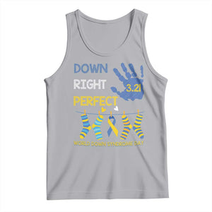Down Right Perfect Tank Top March 21 World Down Syndrome Day Socks TS11 Athletic Heather Print Your Wear