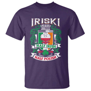 Iriski Half Irish Half Polish T Shirt Polish St Patricks Day Eagle TS11 Purple Print Your Wear