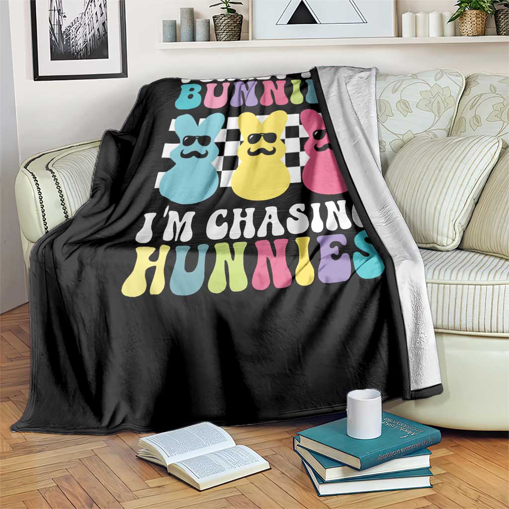 Funny Easter Forget The Bunnies I Am Chasing Hunnies Throw Blanket TS11 Print Your Wear
