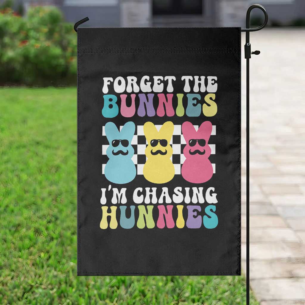 Funny Easter Forget The Bunnies I Am Chasing Hunnies Garden Flag TS11 Print Your Wear