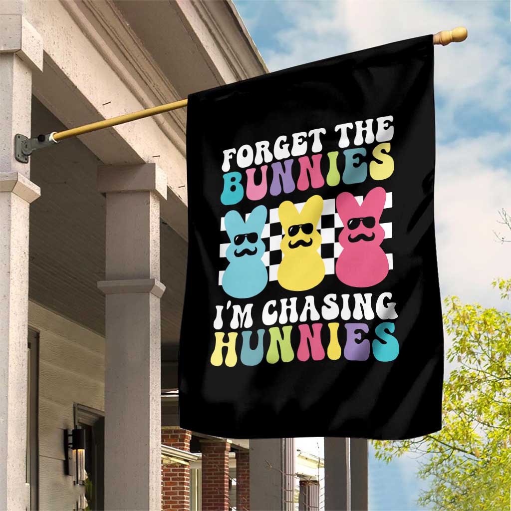 Funny Easter Forget The Bunnies I Am Chasing Hunnies Garden Flag TS11 Print Your Wear