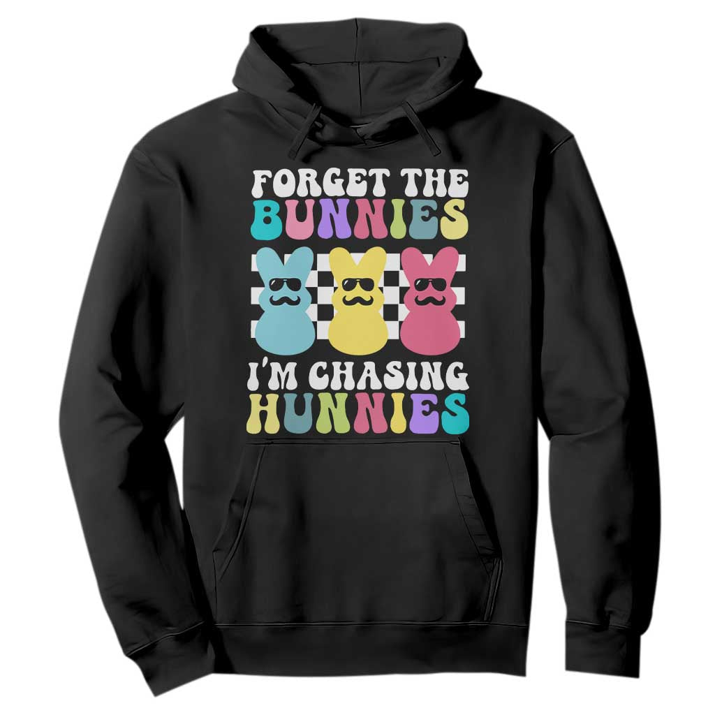 Funny Easter Forget The Bunnies I Am Chasing Hunnies Hoodie TS11 Black Print Your Wear