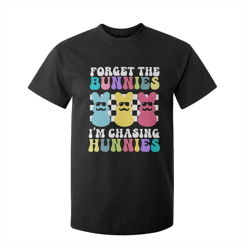 Funny Easter Forget The Bunnies I Am Chasing Hunnies T Shirt For Kid TS11 Black Print Your Wear