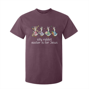 Funny Easter Day Silly Goose T Shirt For Kid Silly Rabbit Easter Is For Jesus TS11 Maroon Print Your Wear