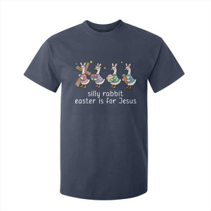 Funny Easter Day Silly Goose T Shirt For Kid Silly Rabbit Easter Is For Jesus TS11 Navy Print Your Wear
