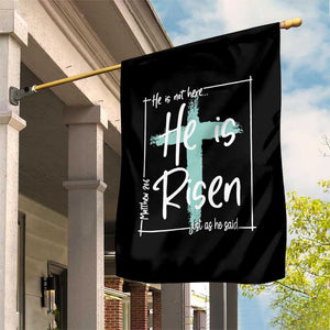 Easter He Is Risen Garden Flag He Is Not Here Christian Cross TS11 Print Your Wear