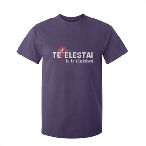 Tetelestai It Is Finished T Shirt For Kid Jesus Last Words Christian Easter TS11 Purple Print Your Wear