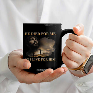 Jesus He Dided For Me So I Live For Him Coffee Mug Christian Religious Bible TS11 Print Your Wear