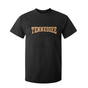 Tennessee Fan T Shirt For Kid Orange Retro Checkered Varsity TN State TS11 Black Print Your Wear