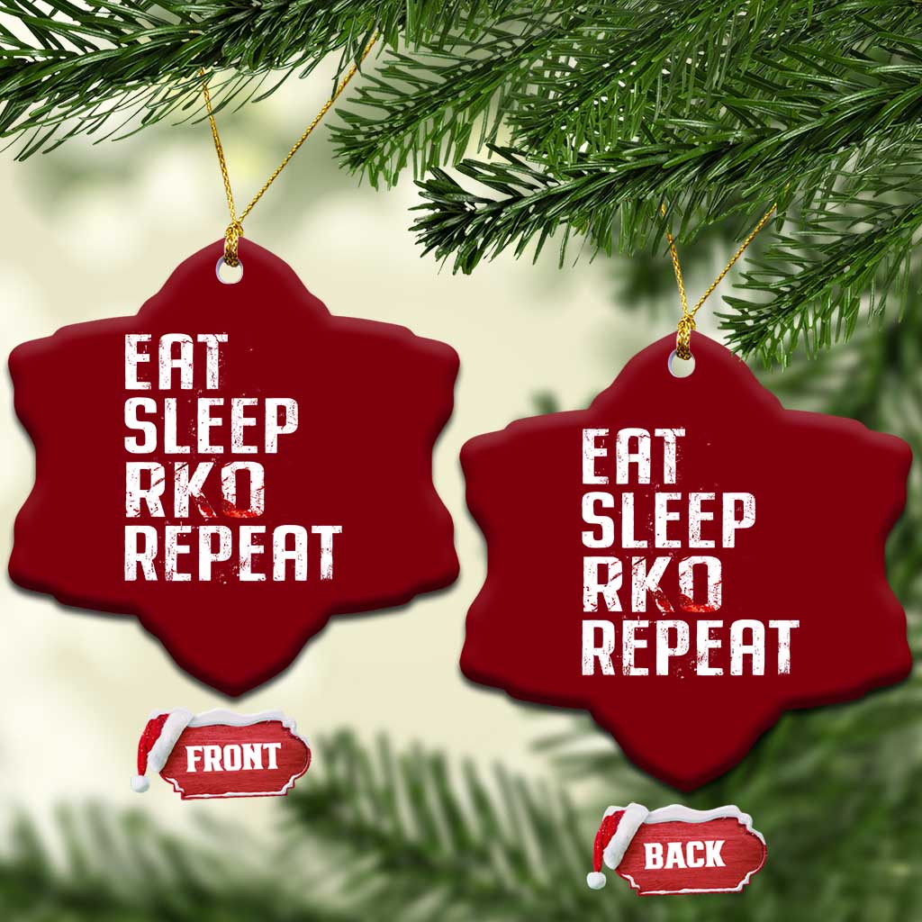 Eat Sleep RKO Repeat Ceramic Ornament Blood Stained TS11 Print Your Wear