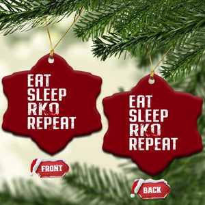 Eat Sleep RKO Repeat Ceramic Ornament Blood Stained TS11 Print Your Wear