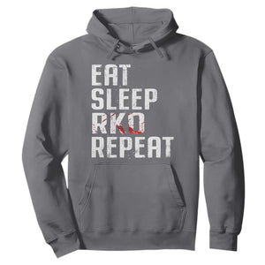 Eat Sleep RKO Repeat Hoodie Blood Stained TS11 Charcoal Print Your Wear