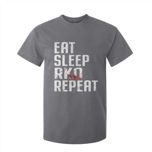 Eat Sleep RKO Repeat T Shirt For Kid Blood Stained TS11 Charcoal Print Your Wear