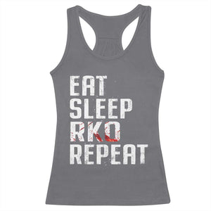 Eat Sleep RKO Repeat Racerback Tank Top Blood Stained TS11 Charcoal Print Your Wear