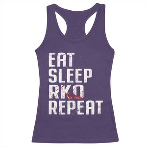 Eat Sleep RKO Repeat Racerback Tank Top Blood Stained TS11 Purple Print Your Wear