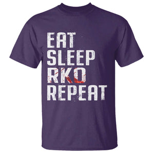 Eat Sleep RKO Repeat T Shirt Blood Stained TS11 Purple Print Your Wear