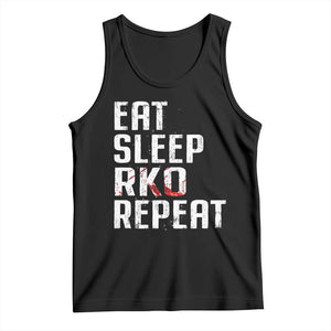 Eat Sleep RKO Repeat Tank Top Blood Stained TS11 Black Print Your Wear