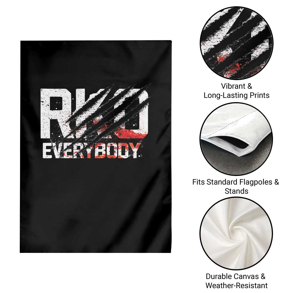 RKO Everybody Garden Flag Grunge Blood Stained Scratch Mark TS11 Print Your Wear