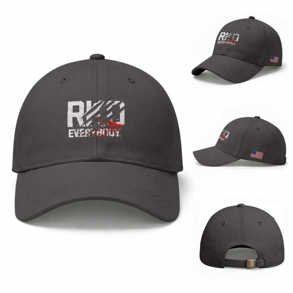 RKO Everybody Baseball Cap Grunge Blood Stained Scratch Mark TS11 Baseball Cap Universal Fit Dark Gray Print Your Wear