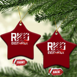 RKO Everybody Ceramic Ornament Grunge Blood Stained Scratch Mark TS11 Print Your Wear