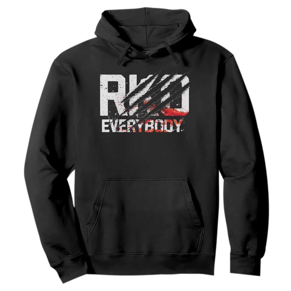 RKO Everybody Hoodie Grunge Blood Stained Scratch Mark TS11 Black Print Your Wear
