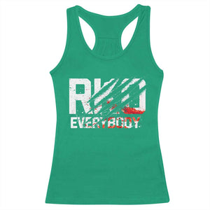 RKO Everybody Racerback Tank Top Grunge Blood Stained Scratch Mark TS11 Irish Green Print Your Wear