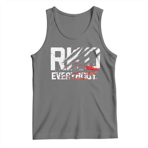 RKO Everybody Tank Top Grunge Blood Stained Scratch Mark TS11 Black Heather Print Your Wear