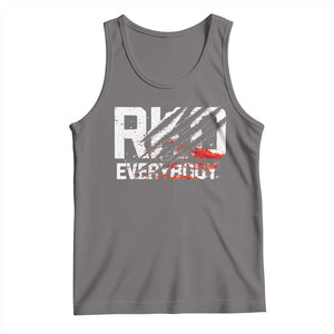 RKO Everybody Tank Top Grunge Blood Stained Scratch Mark TS11 Deep Heather Print Your Wear
