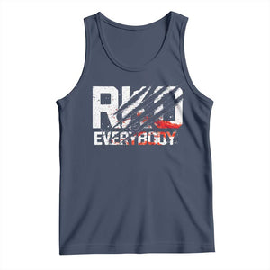 RKO Everybody Tank Top Grunge Blood Stained Scratch Mark TS11 Navy Print Your Wear