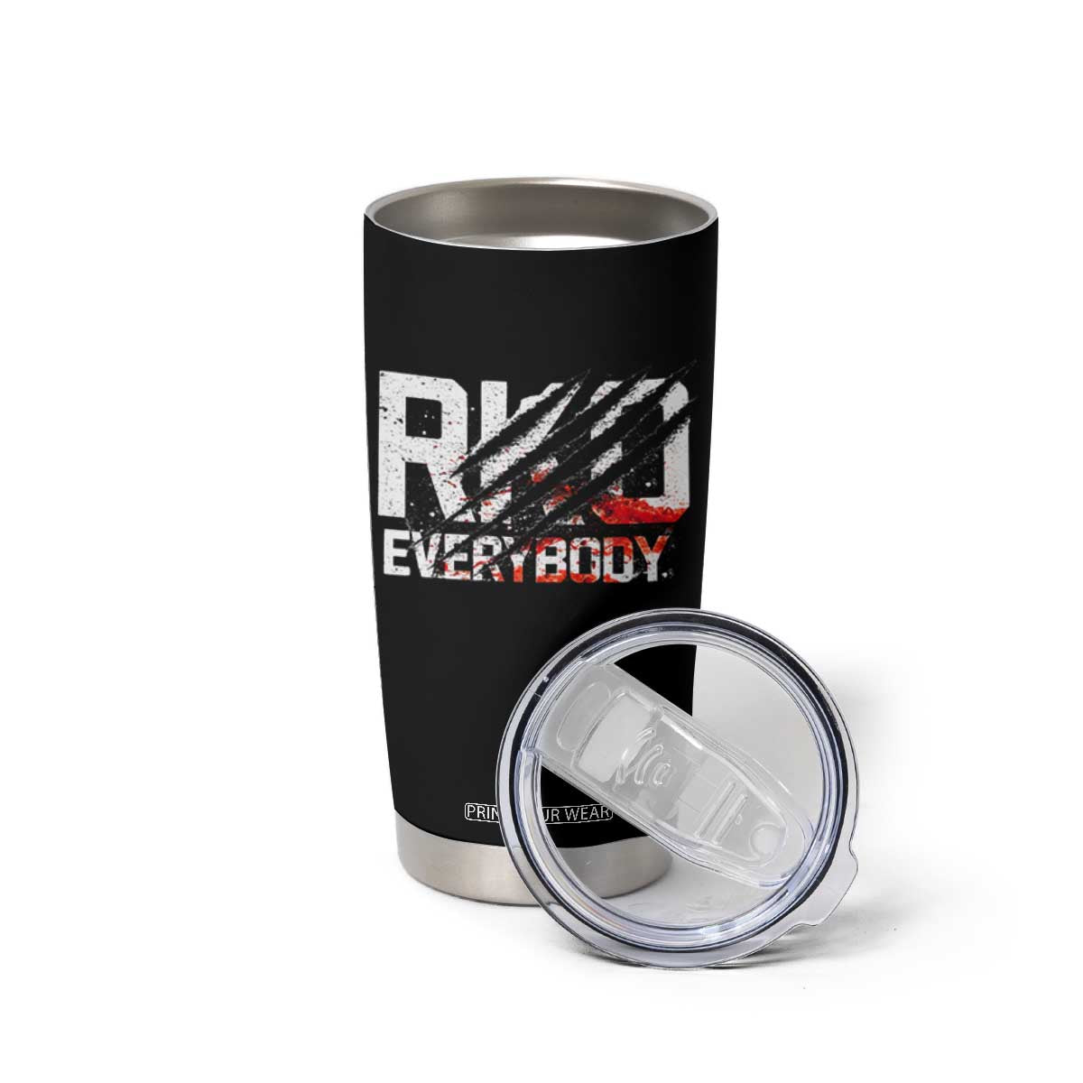 RKO Everybody Tumbler Cup Grunge Blood Stained Scratch Mark TS11 Print Your Wear
