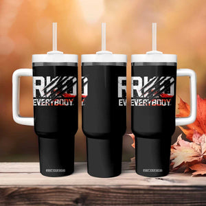 RKO Everybody Tumbler With Handle Grunge Blood Stained Scratch Mark TS11 Print Your Wear