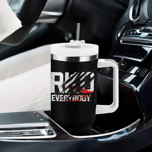 RKO Everybody Tumbler With Handle Grunge Blood Stained Scratch Mark TS11 Print Your Wear