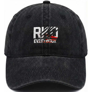 RKO Everybody Washed Cotton Baseball Cap Grunge Blood Stained Scratch Mark TS11 Print Your Wear