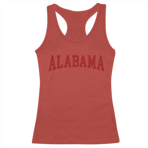 Alabama Fan Racerback Tank Top Red Bold Sport State Letters Game Day TS11 Red Print Your Wear