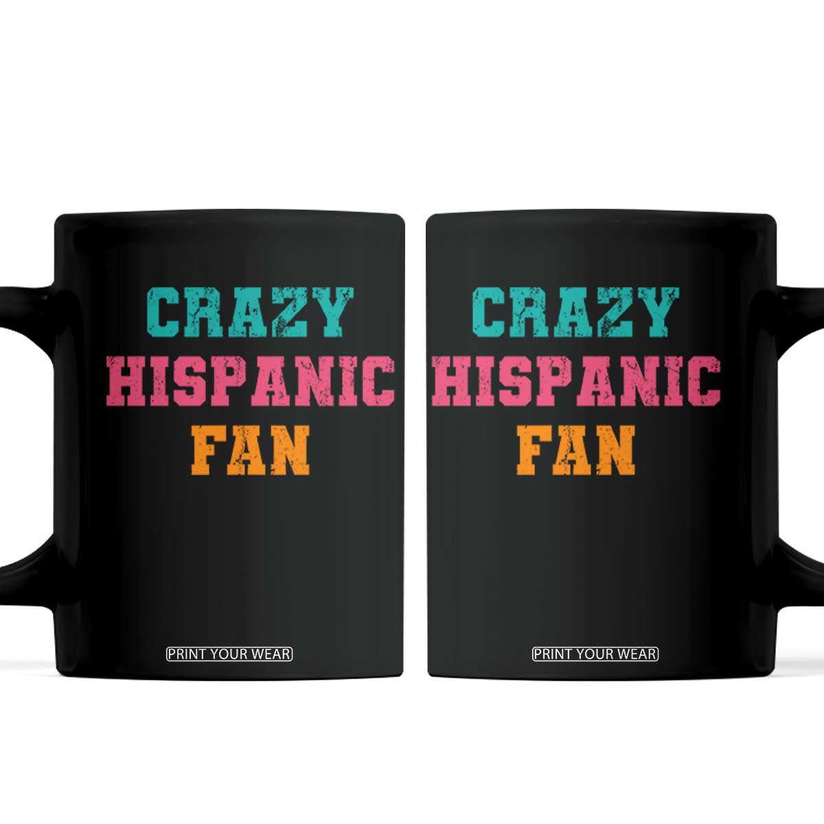 Crazy Hispanic Fan Coffee Mug Funny Latino Basketball Quote TS11 Black Print Your Wear