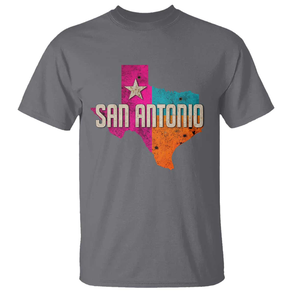 San Antonio Texas TX Fiesta Sports For Latino Fans T Shirt TS11 Charcoal Print Your Wear