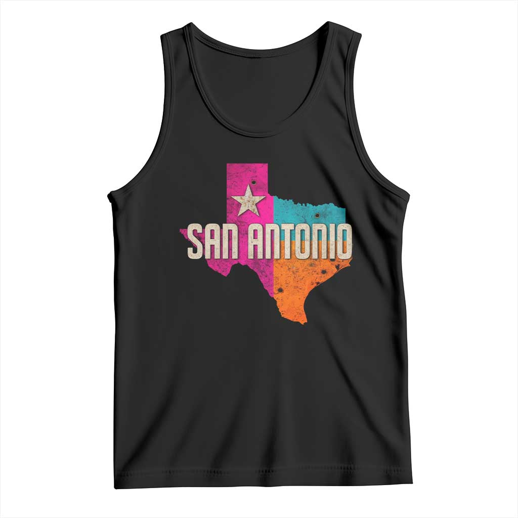 San Antonio Texas TX Fiesta Sports For Latino Fans Tank Top TS11 Black Print Your Wear