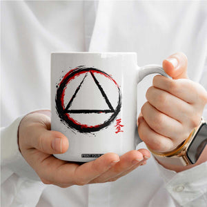 AA Sober Logo Symbol Serenity Recovery Coffee Mug Japanese Brushstroke Circle TS11 Print Your Wear