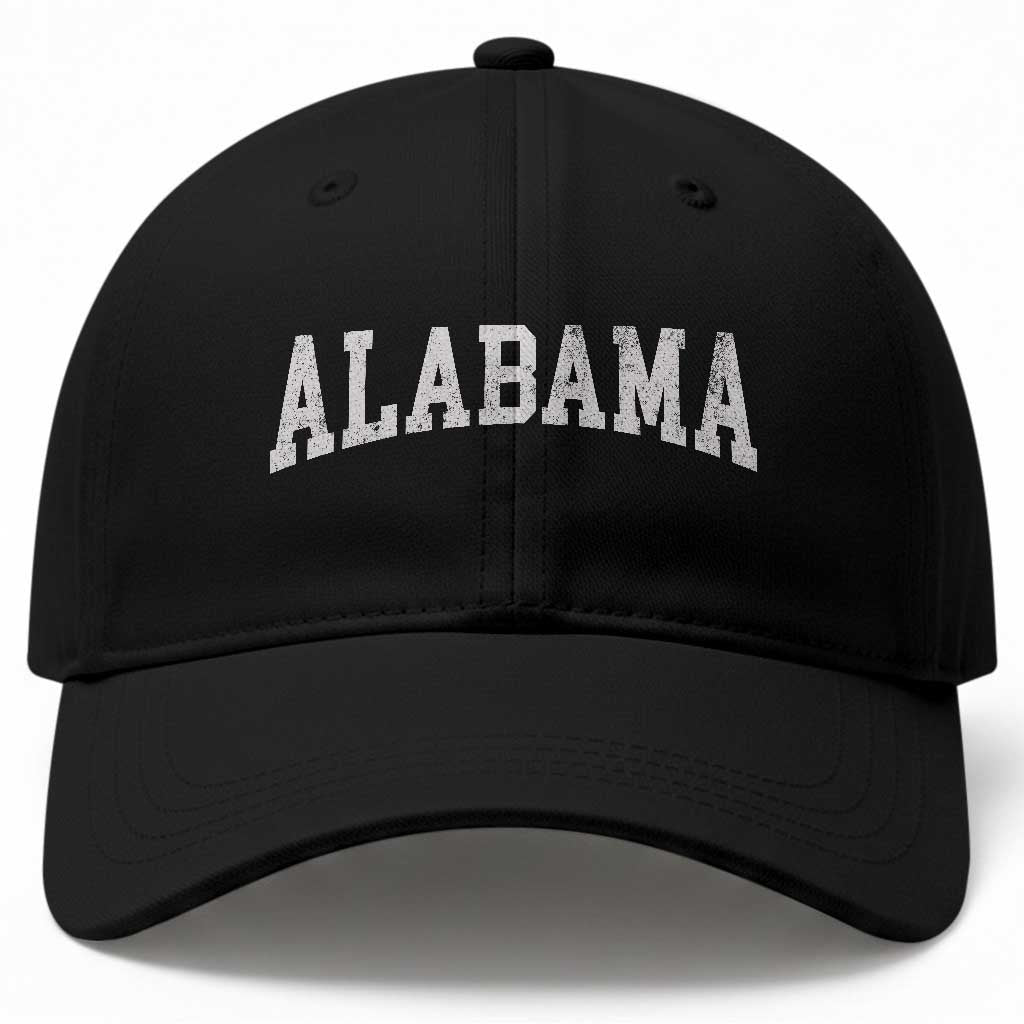 Alabama Fan Baseball Cap Vintage Bold Sport State Letters AL Game Day TS11 Print Your Wear