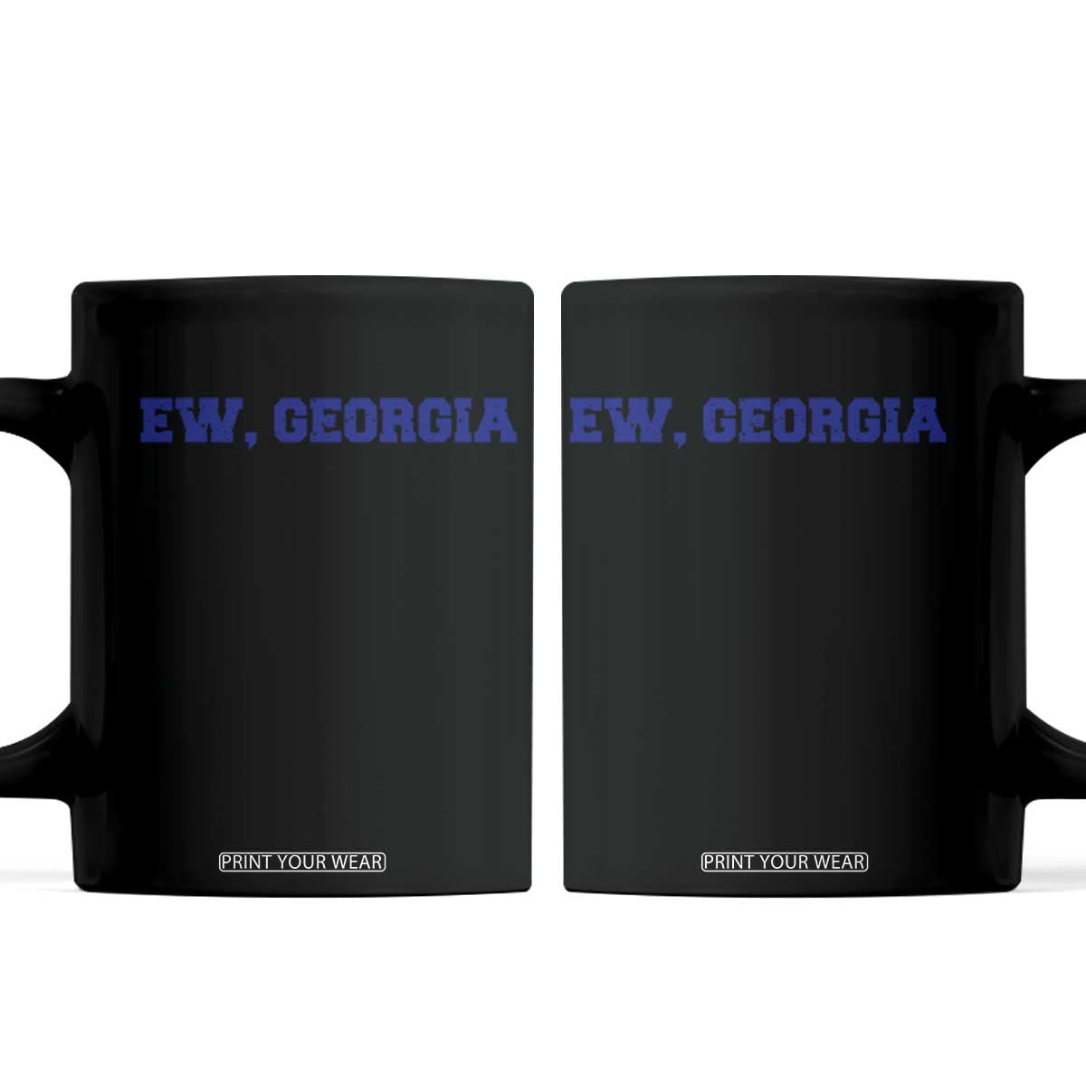 Ew Georgia Coffee Mug Funny Sports Rivalry Vintage Athletic Sports Design