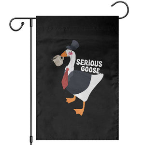 Serious Goose Garden Flag Funny Office Tuxedo Animal Meme