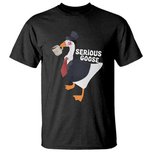 Serious Goose T Shirt Funny Office Tuxedo Animal Meme