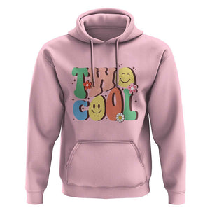 Second Birthday Hoodie Two Cool Gift 2 Years Old Retro Groovy TS11 Light Pink Print Your Wear
