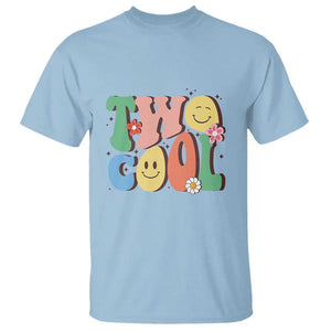 Second Birthday T Shirt Two Cool Gift 2 Years Old Retro Groovy TS11 Light Blue Print Your Wear