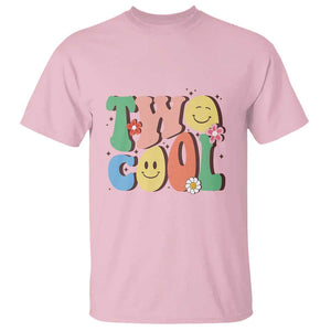 Second Birthday T Shirt Two Cool Gift 2 Years Old Retro Groovy TS11 Light Pink Print Your Wear