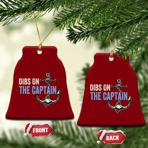 Funny Dibs On The Captain Ceramic Ornament Boating Boat Lover Anchor TS11 Print Your Wear