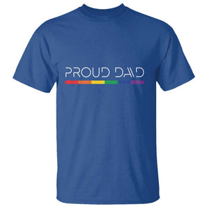 LGBTQ Gay Pride T Shirt Proud Dad Father's Day LGBT Flag TS11 Royal Blue Print Your Wear