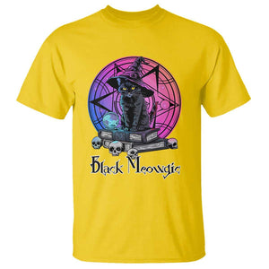 Cat Lover T Shirt Black Meowgic Pentagram Witchcraft Magic TS11 Daisy Print Your Wear